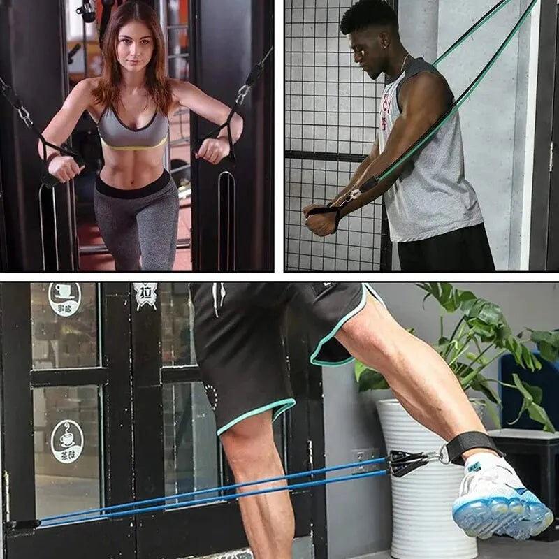 Resistance Bands With Handles – Exercise Bands for Strength Training & Home Workouts