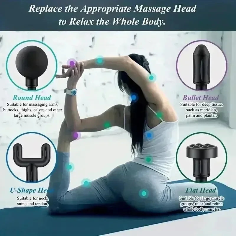 USB Mini Massage Gun – Portable Fascia Gun for Muscle Relaxation & Recovery