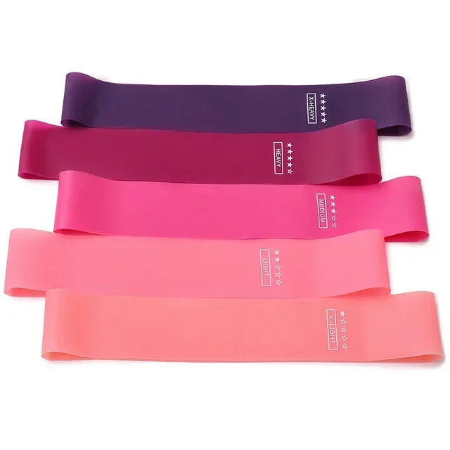Elastic Rubber Resistance Bands – Portable Workout Bands for Yoga, Pilates & CrossFit
