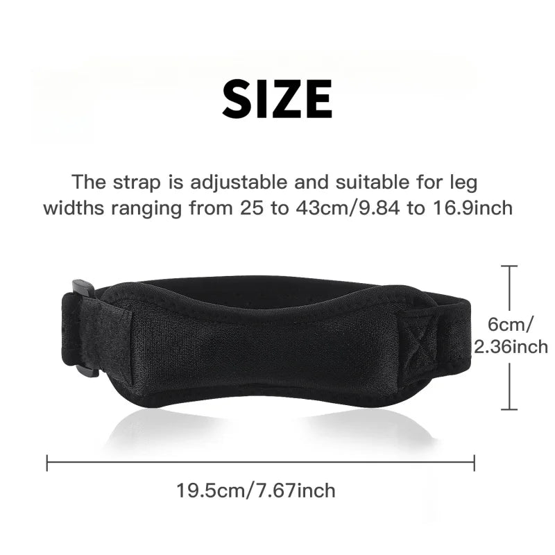Patellar Tendon Knee Strap – Adjustable Compression Knee Support Brace for Sports & Recovery