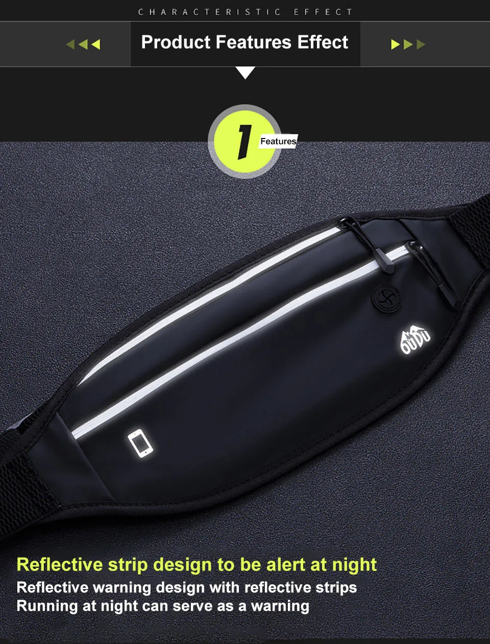 Waterproof Running Fanny Pack – Lightweight Invisible Waist Bag for Men & Women