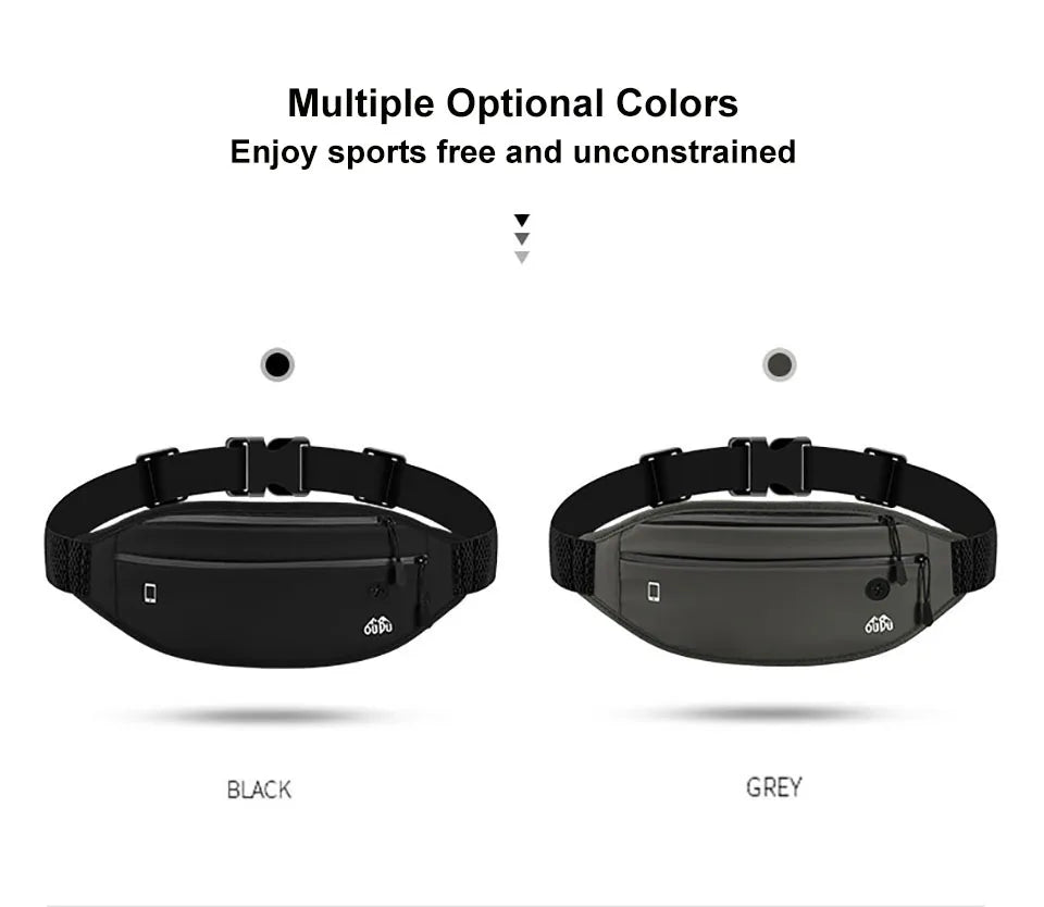 Waterproof Running Fanny Pack – Lightweight Invisible Waist Bag for Men & Women