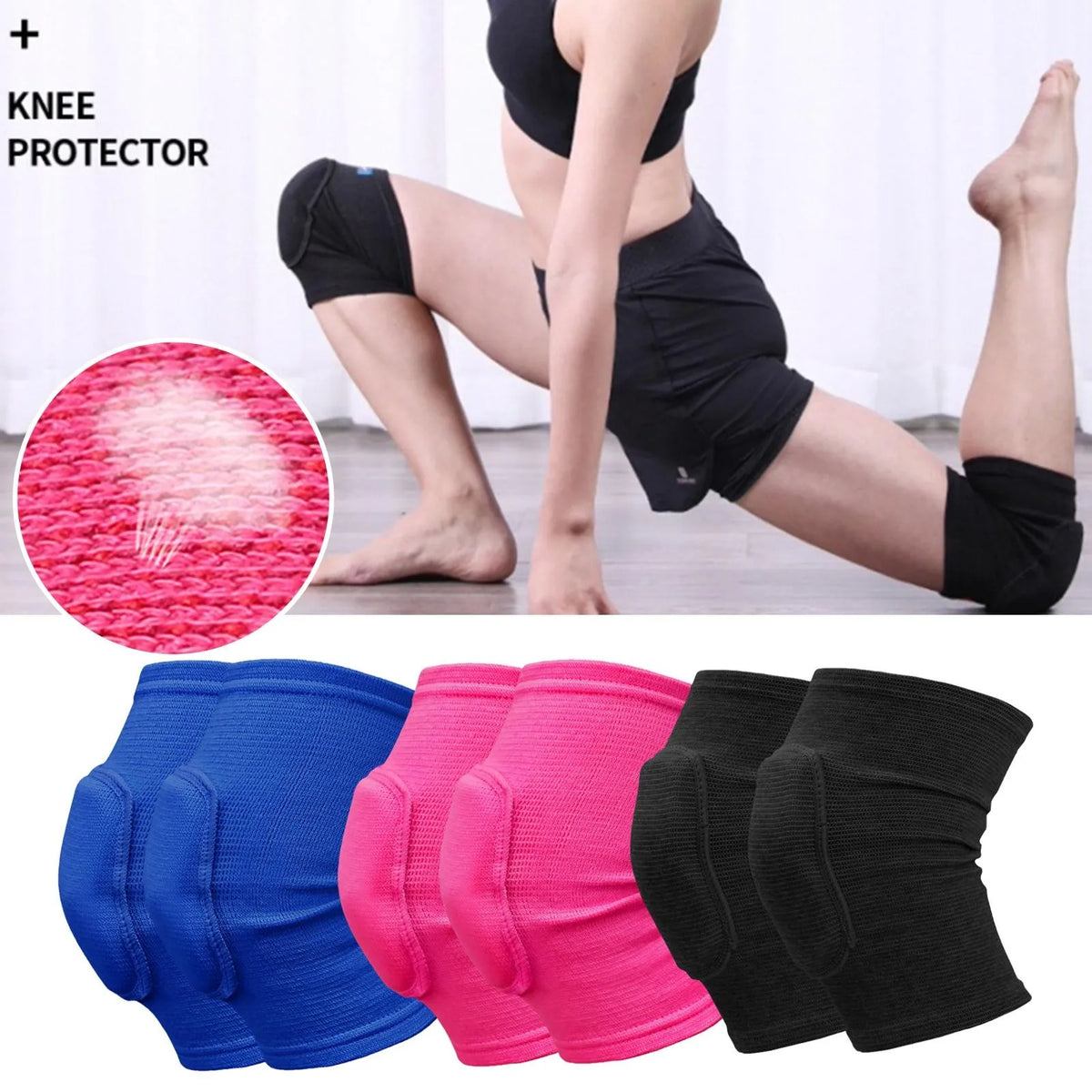 Sports Knee Pads with Compression Support
