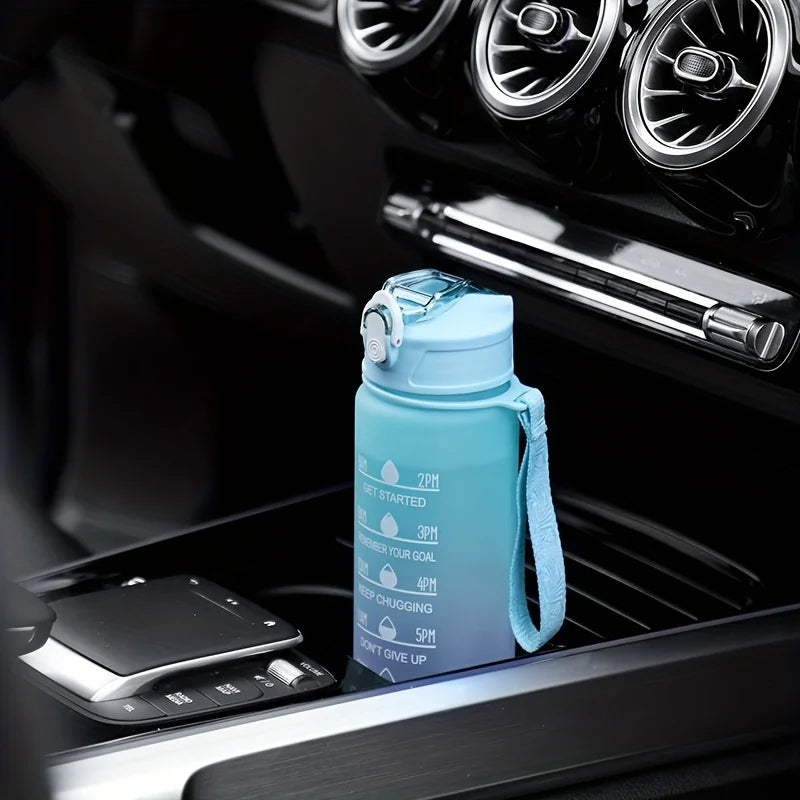 700ml Rainbow Frosted Sports Water Bottle – Straw Cup for Gym, Travel & Daily Use