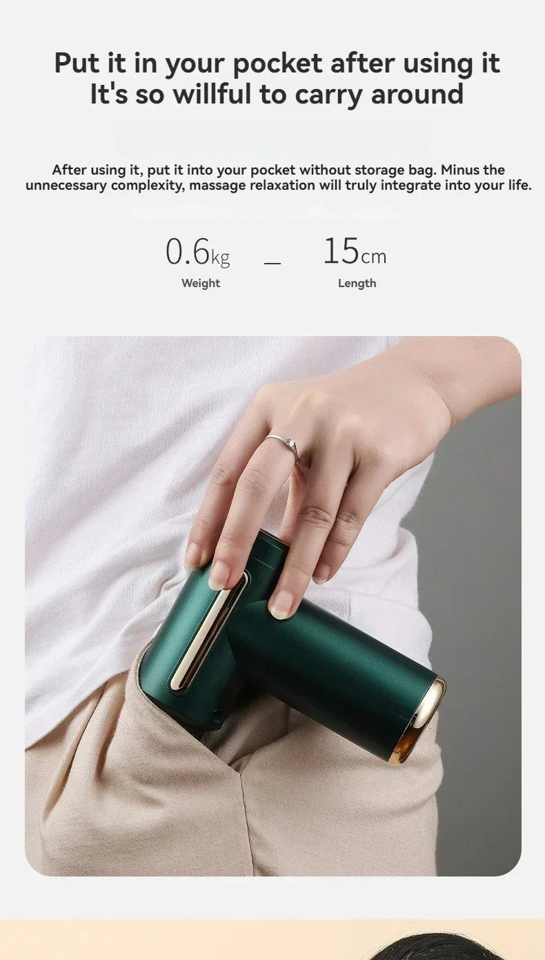 USB Mini Massage Gun – Portable Fascia Gun for Muscle Relaxation & Recovery