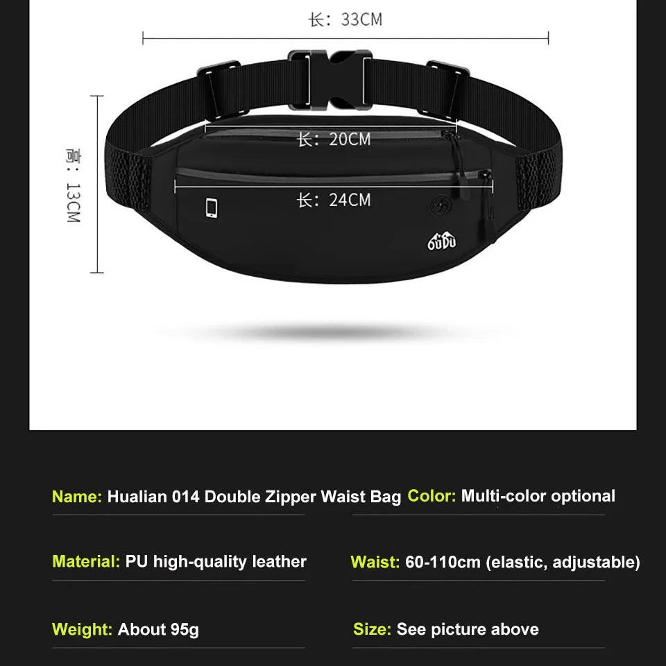 Waterproof Running Fanny Pack – Lightweight Invisible Waist Bag for Men & Women
