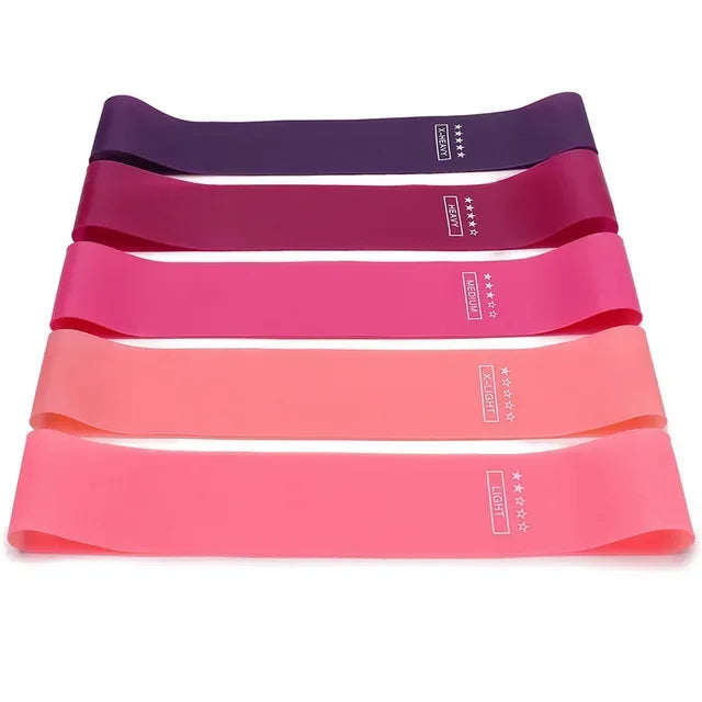 Elastic Rubber Resistance Bands – Portable Workout Bands for Yoga, Pilates & CrossFit