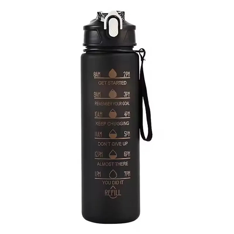 700ml Rainbow Frosted Sports Water Bottle – Straw Cup for Gym, Travel & Daily Use
