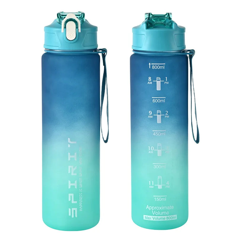 800ml Large Capacity Sports Water Bottle – Leak-Proof Gym & Outdoor Hydration Jug