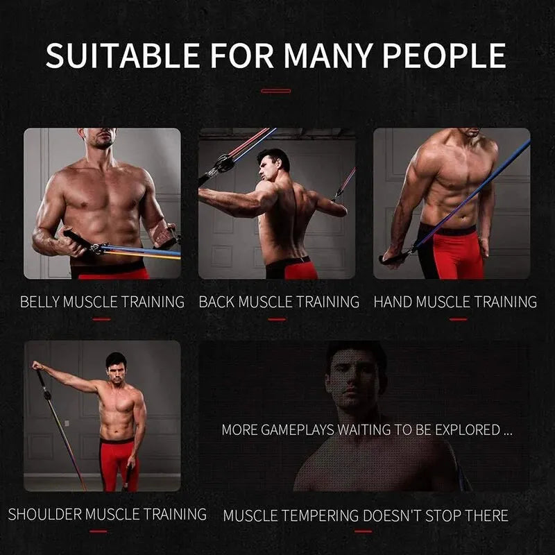 Resistance Bands With Handles – Exercise Bands for Strength Training & Home Workouts