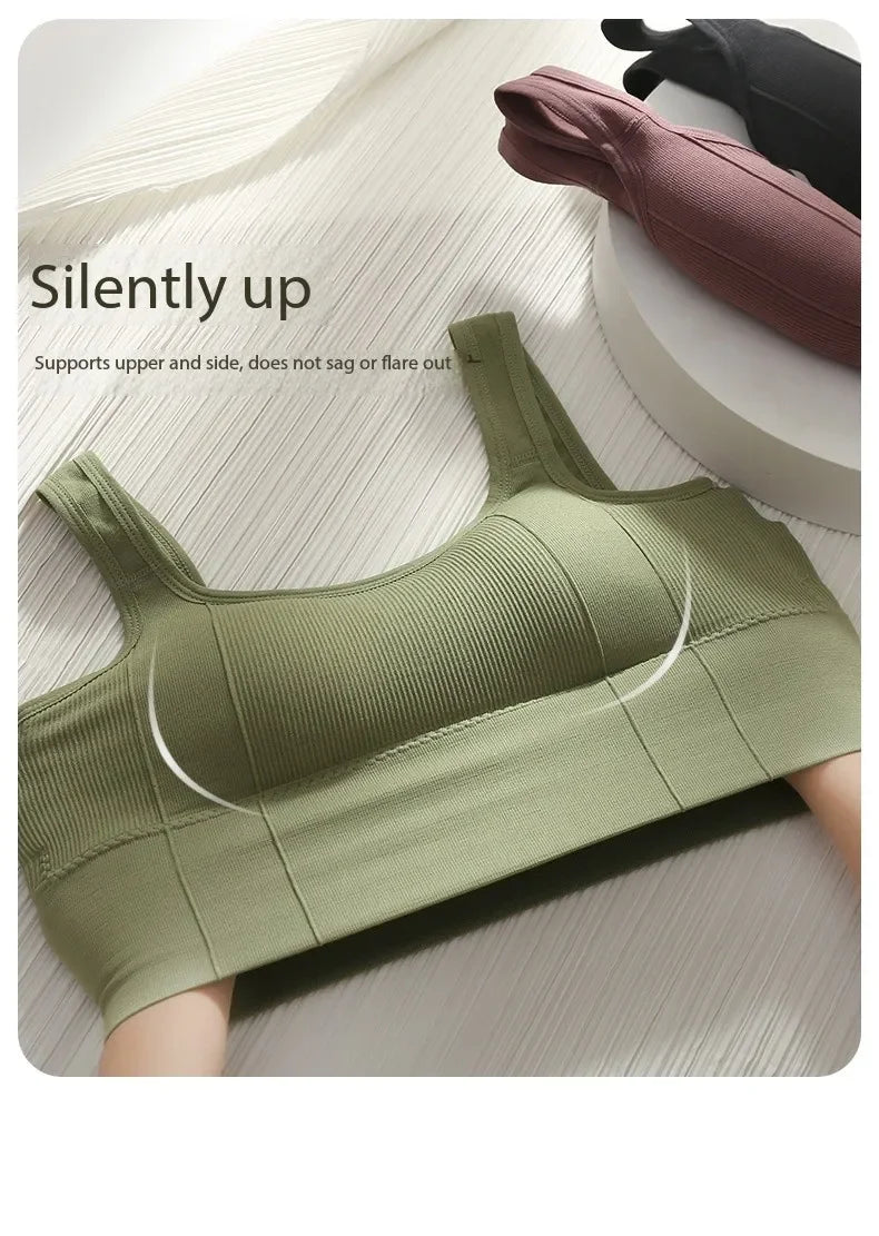 Breathable Sports Bra Anti-Sweat Fitness Top Women Seamless Yoga Bra Shockproof Crop Top Push Up Sport Bra Gym Workout Top