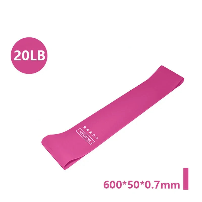 Elastic Rubber Resistance Bands – Portable Workout Bands for Yoga, Pilates & CrossFit