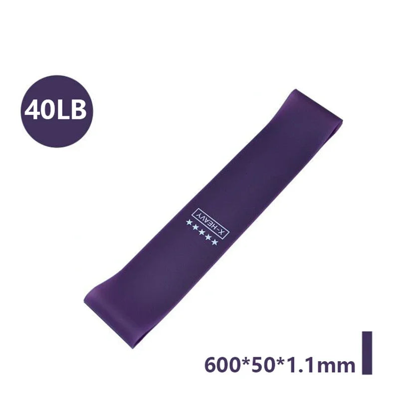 Elastic Rubber Resistance Bands – Portable Workout Bands for Yoga, Pilates & CrossFit
