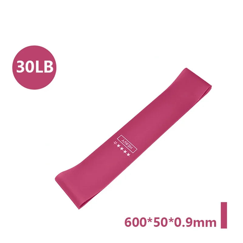 Elastic Rubber Resistance Bands – Portable Workout Bands for Yoga, Pilates & CrossFit