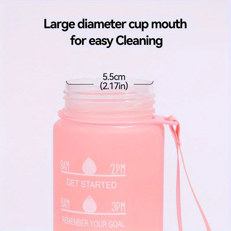 700ml Rainbow Frosted Sports Water Bottle – Straw Cup for Gym, Travel & Daily Use