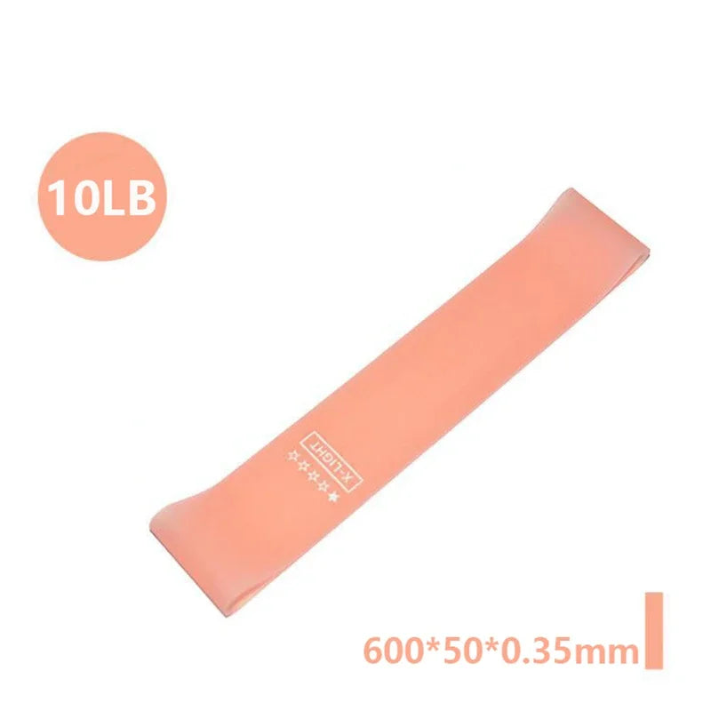 Elastic Rubber Resistance Bands – Portable Workout Bands for Yoga, Pilates & CrossFit