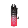 700ml Rainbow Frosted Sports Water Bottle – Straw Cup for Gym, Travel & Daily Use