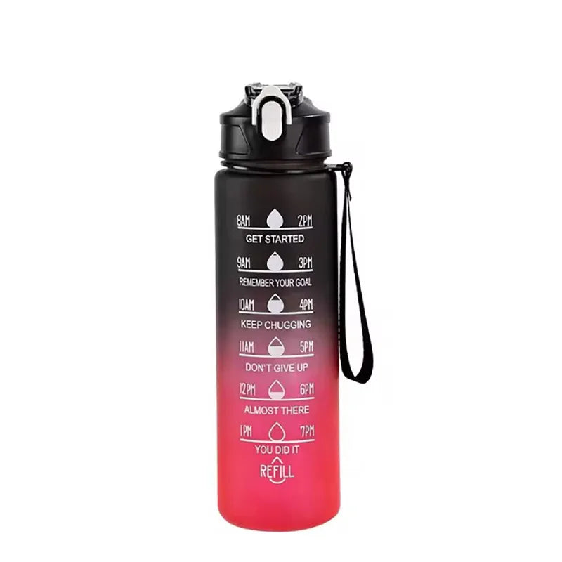700ml Rainbow Frosted Sports Water Bottle – Straw Cup for Gym, Travel & Daily Use