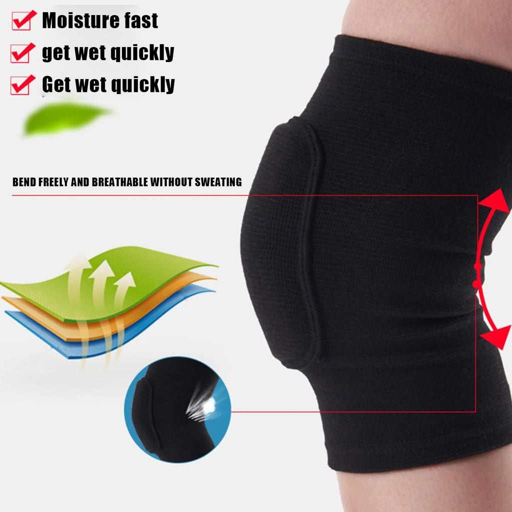 Sports Knee Pads with Compression Support
