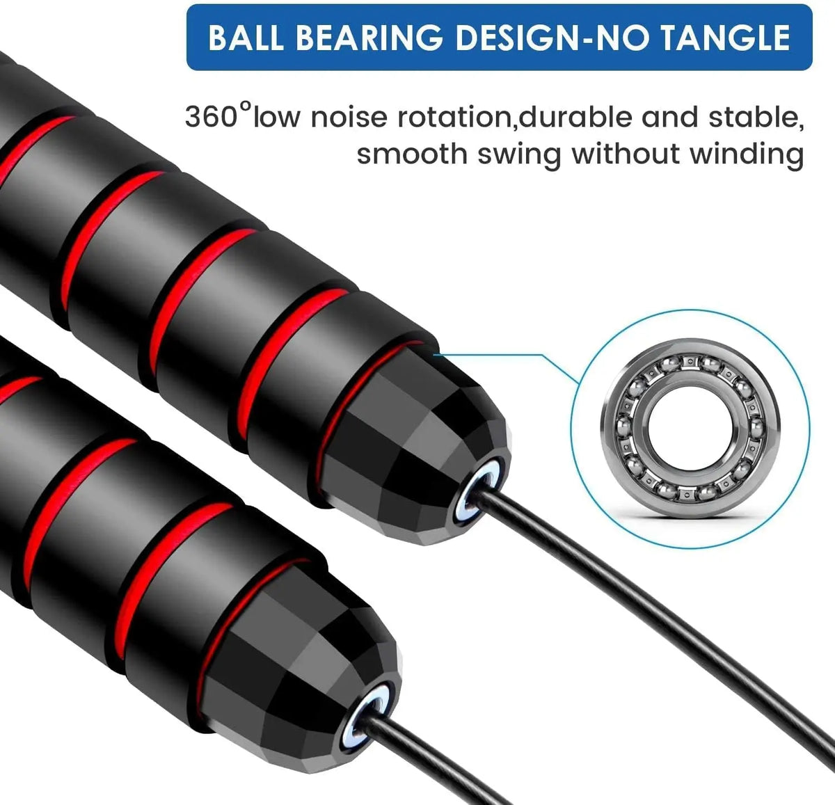 Speed Skipping Rope – Adjustable Jump Rope for Cardio & Fitness Training