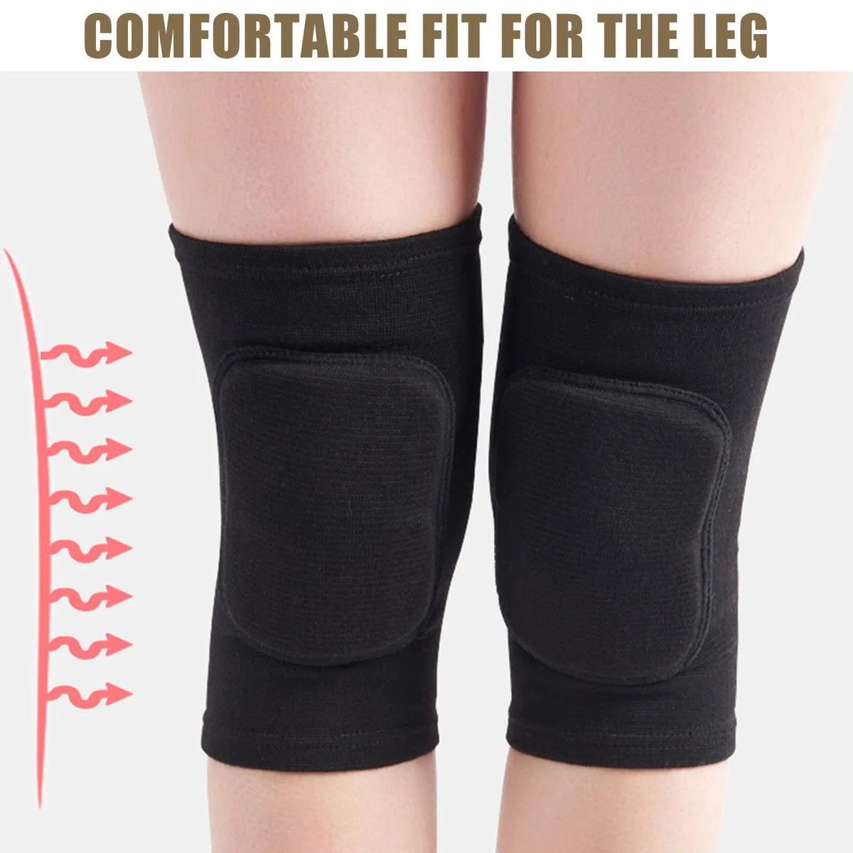 Sports Knee Pads with Compression Support