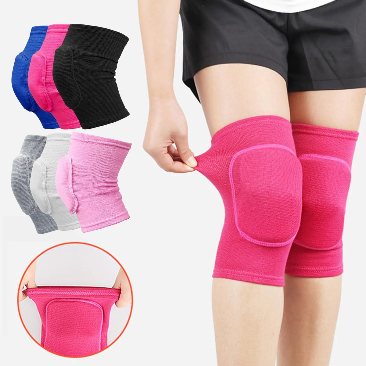 Sports Knee Pads with Compression Support