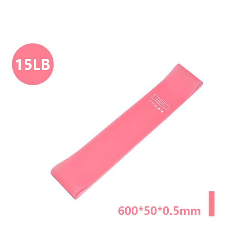 Elastic Rubber Resistance Bands – Portable Workout Bands for Yoga, Pilates & CrossFit