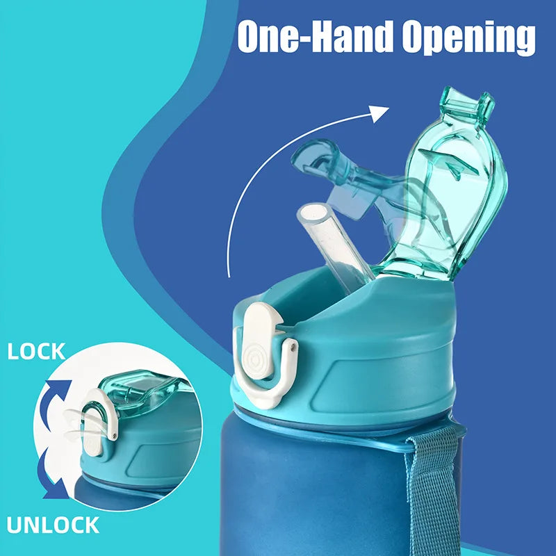 800ml Large Capacity Sports Water Bottle – Leak-Proof Gym & Outdoor Hydration Jug