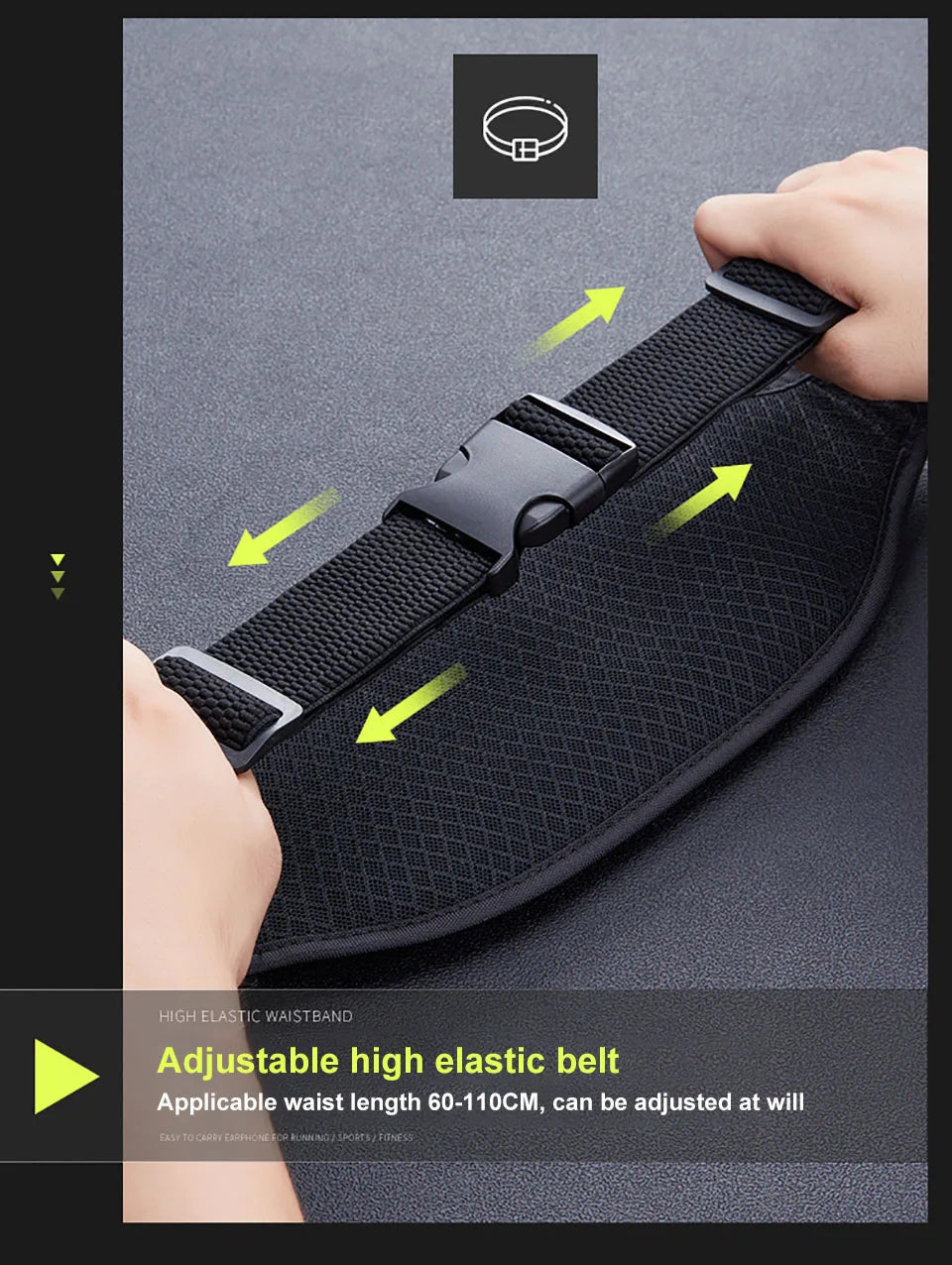 Waterproof Running Fanny Pack – Lightweight Invisible Waist Bag for Men & Women