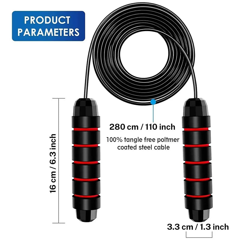Speed Skipping Rope – Adjustable Jump Rope for Cardio & Fitness Training