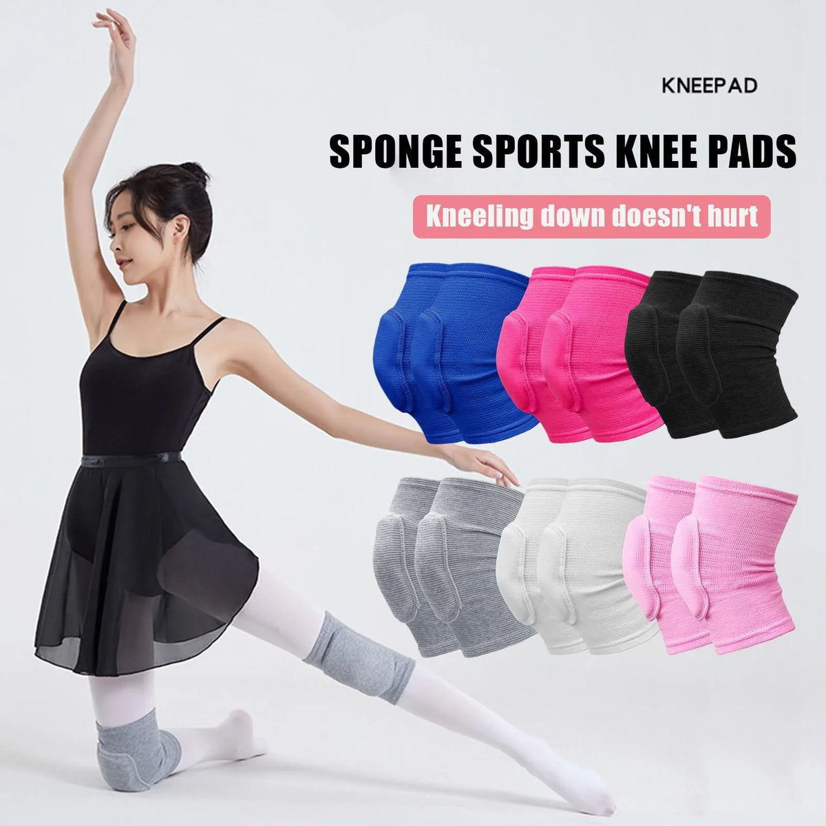 Sports Knee Pads with Compression Support