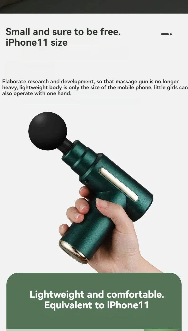 USB Mini Massage Gun – Portable Fascia Gun for Muscle Relaxation & Recovery